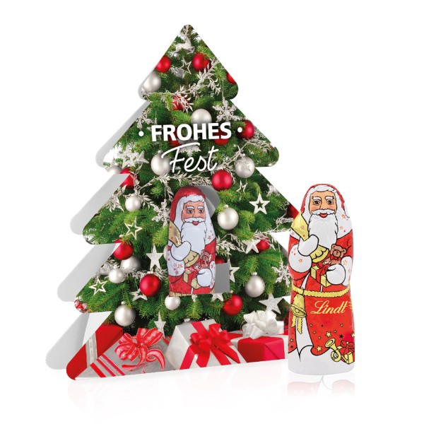 Weihnachtsbaum mit Lindt Nikolaus