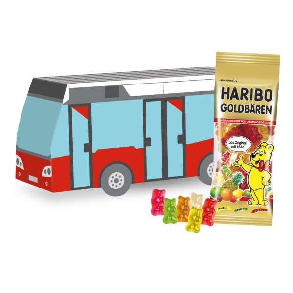 3D Präsent Bus mit HARIBO