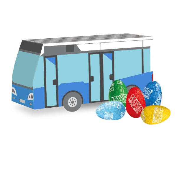 3D Präsent Bus mit Tonys