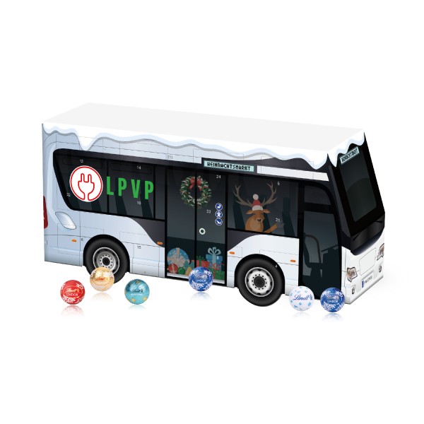 3D Adventskalender Lindt Bus