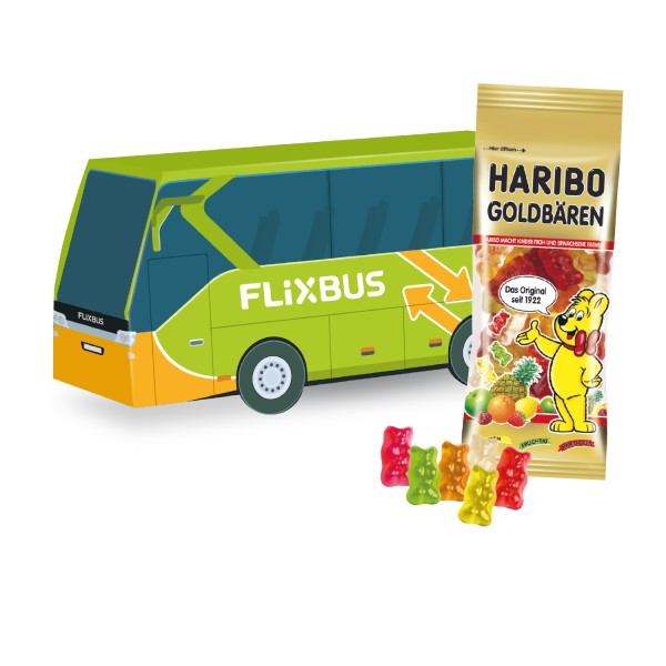 3D Präsent Bus mit Haribo