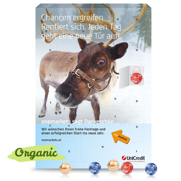Wand-Adventskalender Lindt Gourmet Edition, Organic