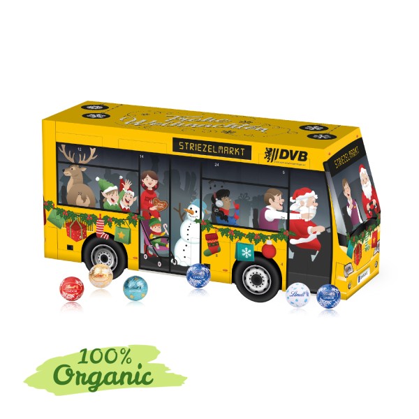 3D Adventskalender Lindt Bus Organic