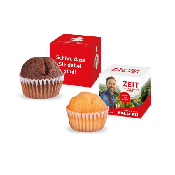 Muffin Mini im Werbe-Würfel